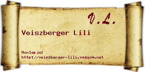 Veiszberger Lili névjegykártya